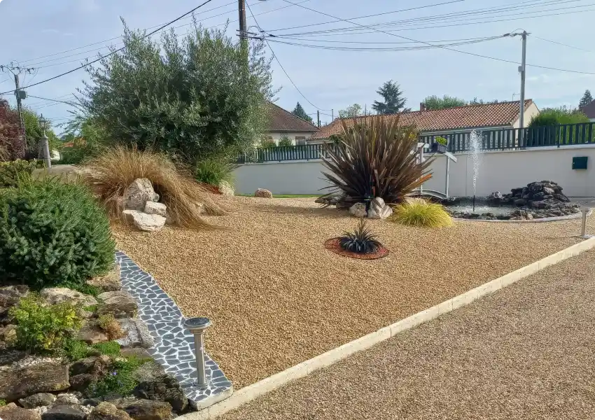 Aménagement paysager et jardin durable à Oyré